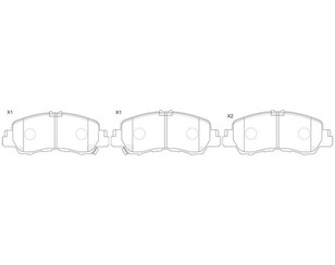 Колодки тормозные передние к-кт для Mitsubishi Eclipse Cross 2017> новый