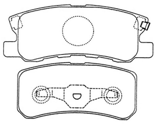 Колодки тормозные задние дисковые к-кт