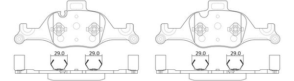 Колодки тормозные передние к-кт