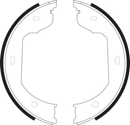 Колодки ручного тормоза к-кт