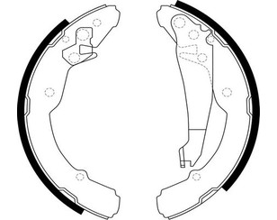 Колодки барабанные к-кт для Skoda Roomster 2006-2015 новый