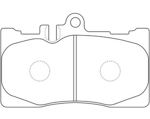 Колодки тормозные передние к-кт для Lexus LS 430 (UCF30) 2000-2006 новый