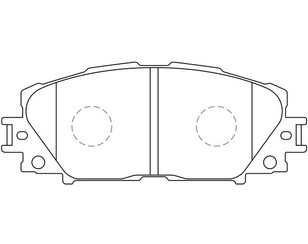 Колодки тормозные передние к-кт для Lexus CT 200H 2011-2018 новый