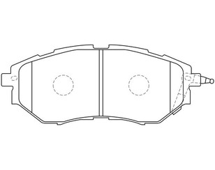 Колодки тормозные передние к-кт для Subaru Tribeca (B9) 2005-2014 новый