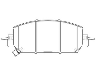 Колодки тормозные передние к-кт для Honda CR-V 2017> новый