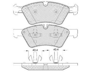 Колодки тормозные передние к-кт для Mercedes Benz W251 R-Klasse 2005-2017 новый