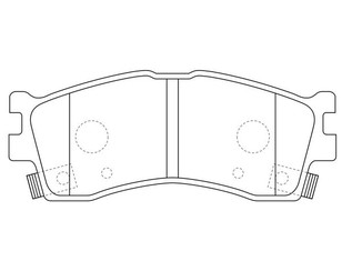 Колодки тормозные передние к-кт для Kia Spectra 2001-2011 новый