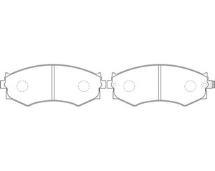 Колодки тормозные передние к-кт для Hyundai Matrix 2001-2010 новый