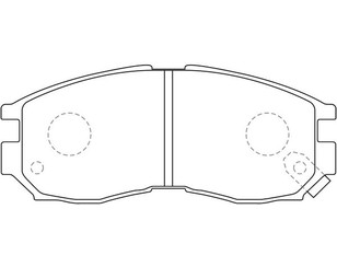 Колодки тормозные передние к-кт для Mitsubishi Sigma 1991-1996 новый