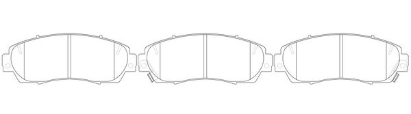 Колодки тормозные передние к-кт