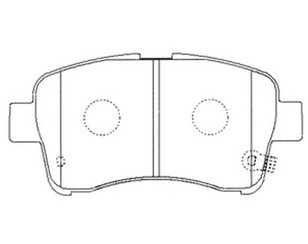 Колодки тормозные передние к-кт для Suzuki Liana 2001-2007 новый