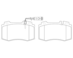 Колодки тормозные передние к-кт для Mercedes Benz W221 2005-2013 новый