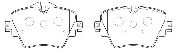 Колодки тормозные передние к-кт