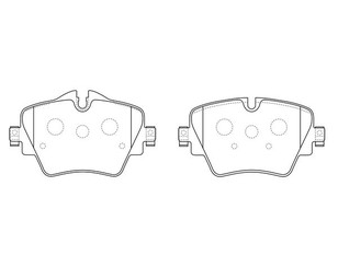 Колодки тормозные передние к-кт для BMW X2 F39 2018> новый