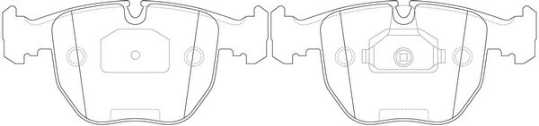 Колодки тормозные передние к-кт