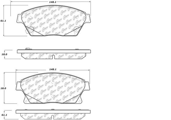 Колодки тормозные передние к-кт