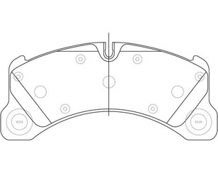 Колодки тормозные передние к-кт для VW Touareg 2002-2010 новый