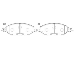 Колодки тормозные передние к-кт для Nissan Murano (Z52) 2015> новый