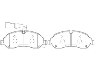 Колодки тормозные передние к-кт для Ford Transit 2014> новый