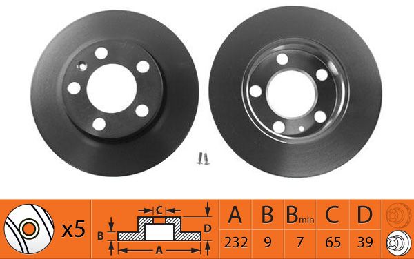 Диск тормозной задний