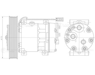 Компрессор системы кондиционирования для Volvo TRUCK FH 2002-2008 новый