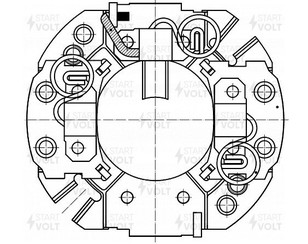 Узел щеточный стартера для Hyundai Matrix 2001-2010 новый