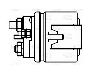 Реле втягивающее для Renault Modus 2004-2012 новый