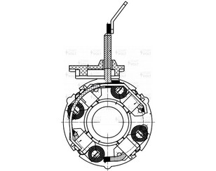 Узел щеточный стартера для Hyundai Solaris 2010-2017 новый