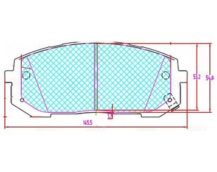 Колодки тормозные передние к-кт для Kia K5 2020> новый