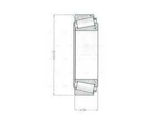 Подшипник задней ступицы 100 для Scania 4 T series 1995-2007 новый