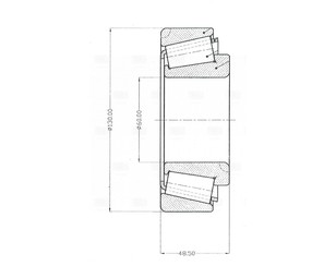 Подшипник передней ступицы 60 для Mercedes Benz Truck Axor 2001-2006 новый