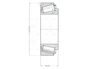 Подшипник ступицы 85 для Volvo TRUCK FL10 1985-1998 новый