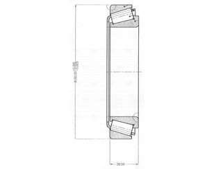 Подшипник задней ступицы 120 для MAN 2-Serie F90 1986-1997 новый