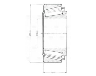 Подшипник ступицы 40 для Volvo TRUCK FL7 1985-1998 новый