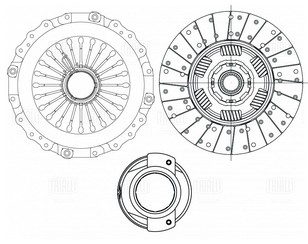 К-кт сцепления для Scania 5 P series 2004-2016 новый