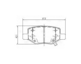 Колодки тормозные задние дисковые к-кт для VAZ Lada Vesta 2015> новый