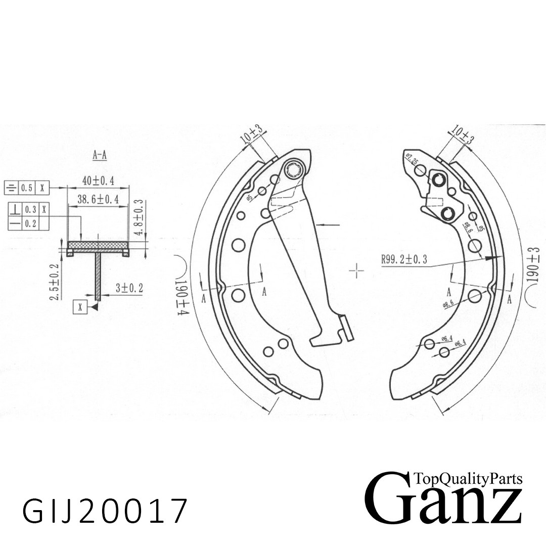 Колодки барабанные к-кт