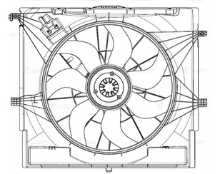 Вентилятор радиатора для Mercedes Benz Vito (447) 2014> новый