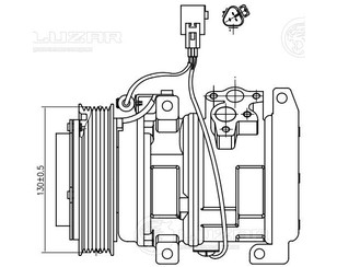 Компрессор системы кондиционирования для Toyota Solara 2003-2009 новый