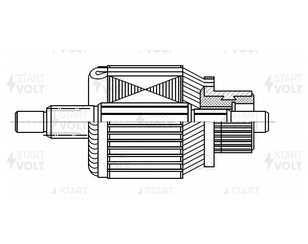 Ротор (электрооснащение) для Nissan X-Trail (T30) 2001-2006 новый