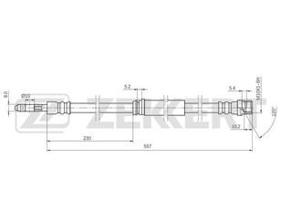 Шланг тормозной передний для Skoda Octavia (A5 1Z-) 2004-2013 новый