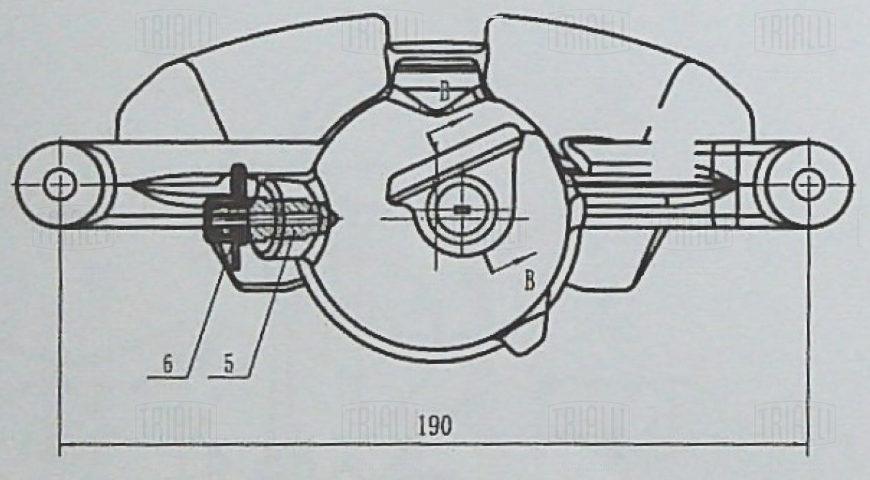 Суппорт тормозной передний левый