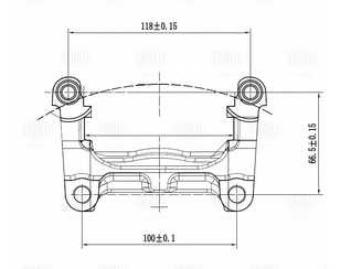 Скоба суппорта заднего для Ford Galaxy 2006-2015 новый