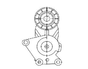 Ролик руч.ремня с кронштейном для Ford Fusion 2002-2012 новый