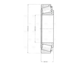 Подшипник задней ступицы 85 для Iveco Eurostar 1993-2002 новый