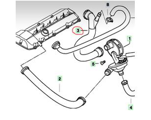 Трубка картерных газов для BMW X3 E83 2004-2010 новый