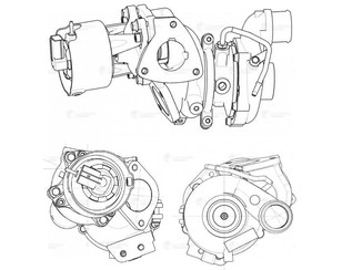 Турбокомпрессор (турбина) для Land Rover Discovery IV 2009-2016 новый