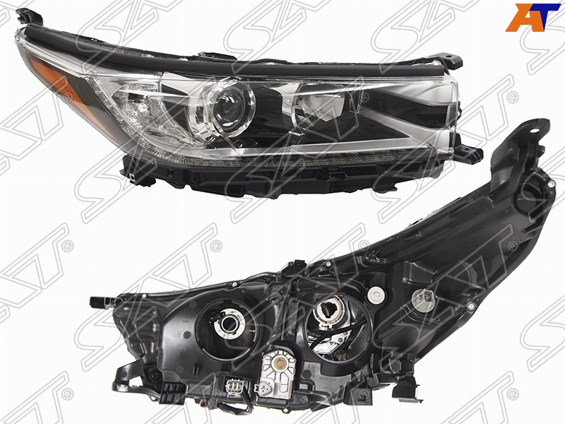 Фара Toyota Highlander 16-20 (Справа/ Галоген/ ДХО/ С электрокорректором)