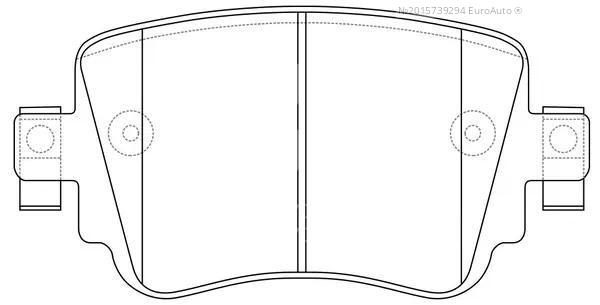 Колодки тормозные задние дисковые к-кт