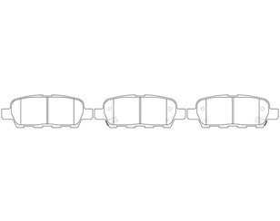 Колодки тормозные задние дисковые к-кт для Nissan Teana L33 2014> новый